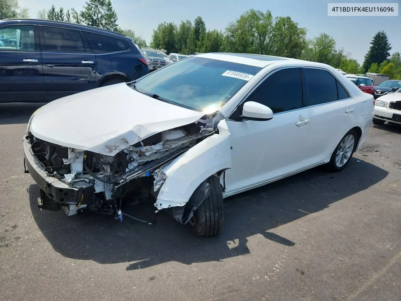 2014 Toyota Camry Hybrid Xle VIN: 4T1BD1FK4EU116096 Lot: 61946926