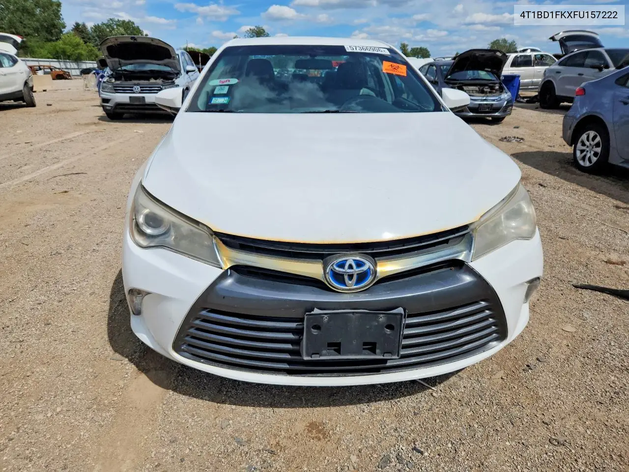 2015 Toyota Camry Hybrid Le VIN: 4T1BD1FKXFU157222 Lot: 57366906