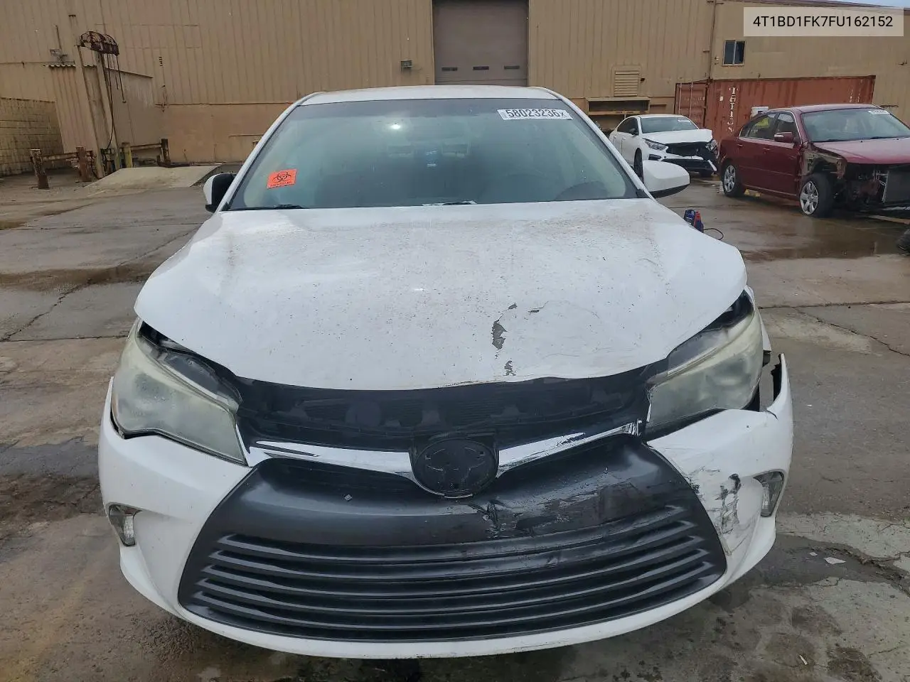 2015 Toyota Camry Hybrid Le VIN: 4T1BD1FK7FU162152 Lot: 58023236