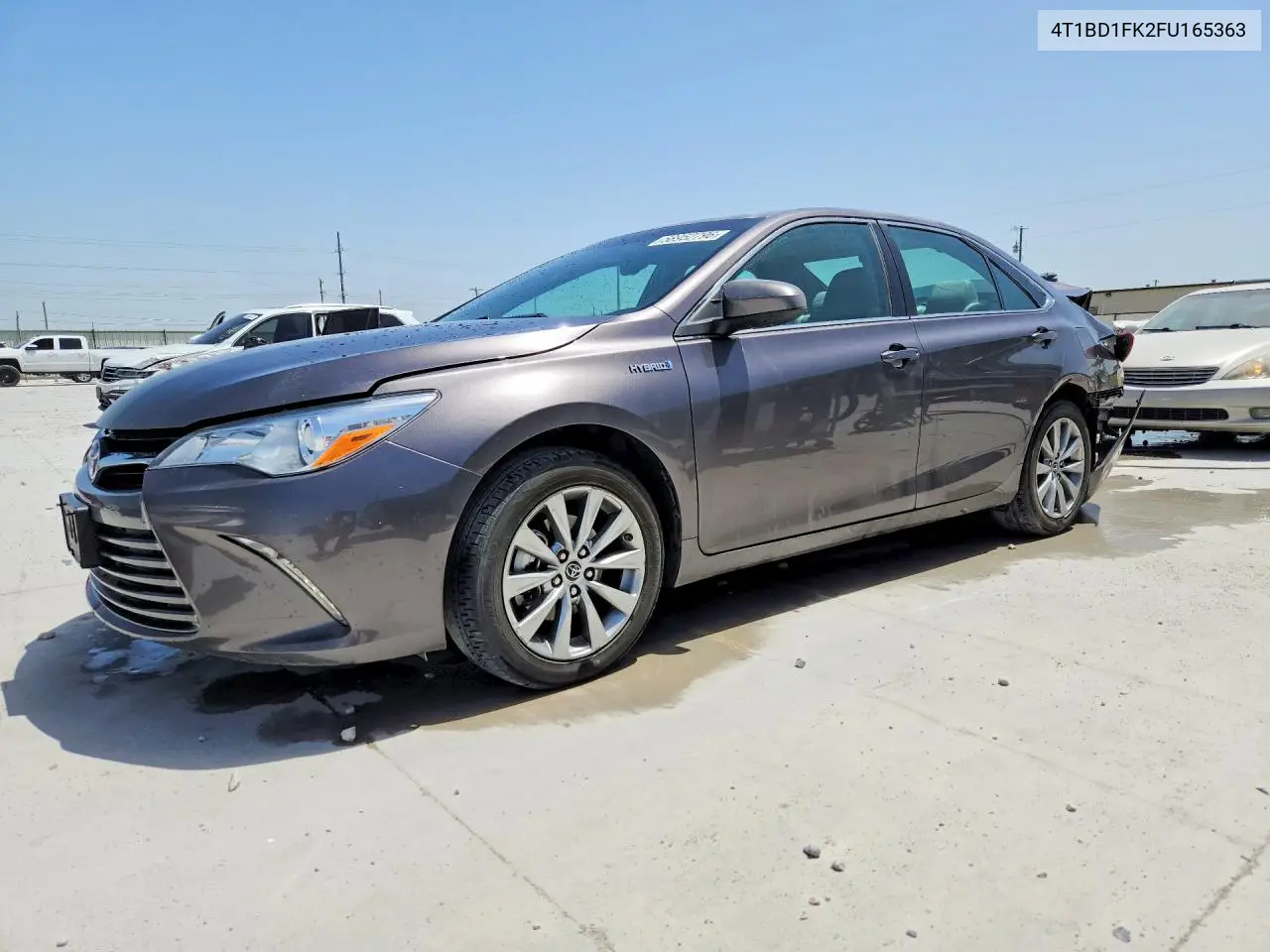2015 Toyota Camry Hybrid Xle VIN: 4T1BD1FK2FU165363 Lot: 58952796