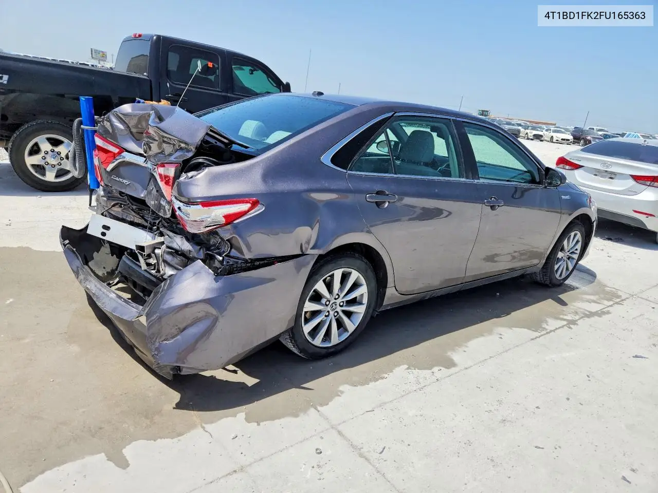 2015 Toyota Camry Hybrid Xle VIN: 4T1BD1FK2FU165363 Lot: 58952796