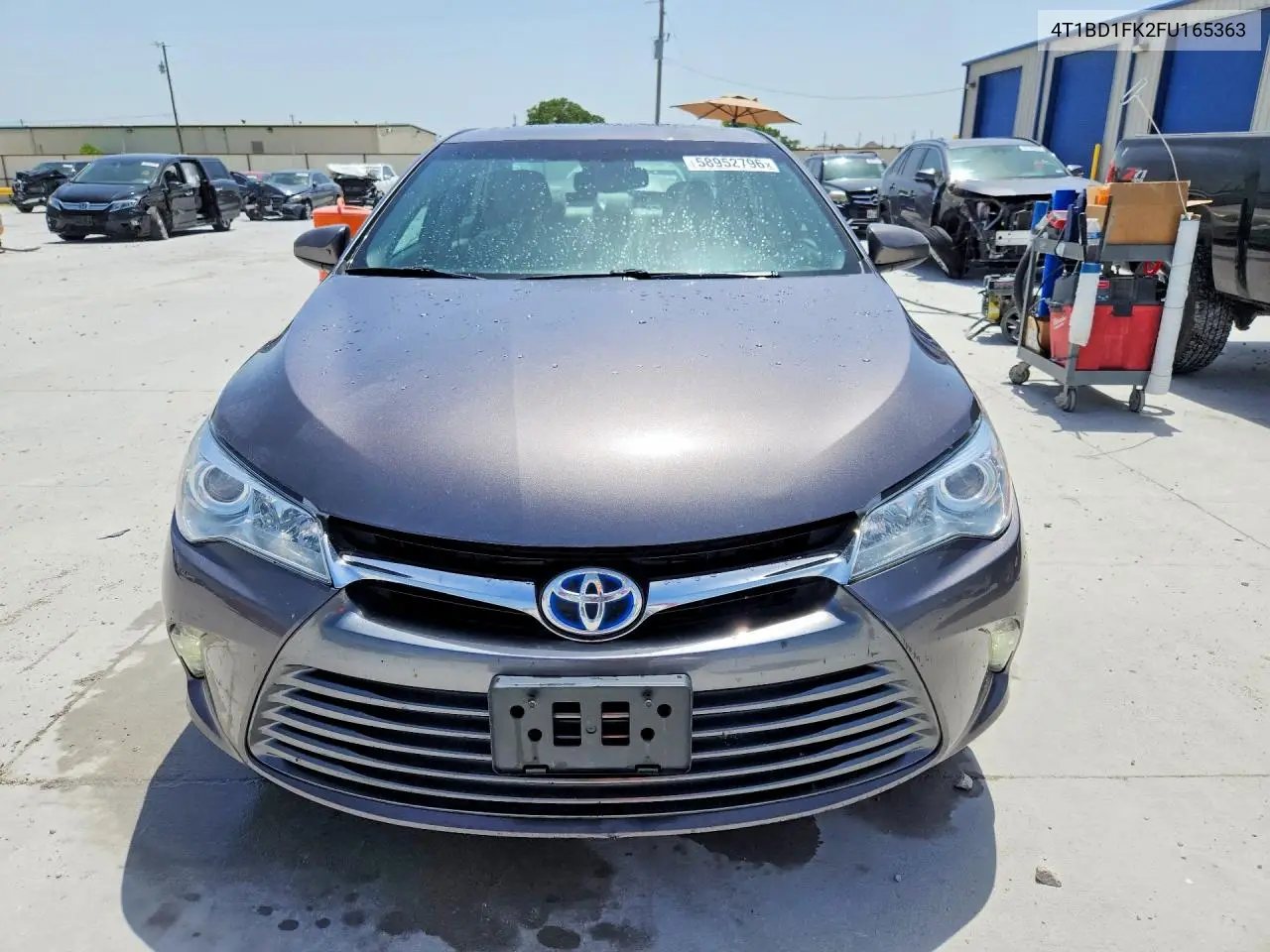 2015 Toyota Camry Hybrid Xle VIN: 4T1BD1FK2FU165363 Lot: 58952796