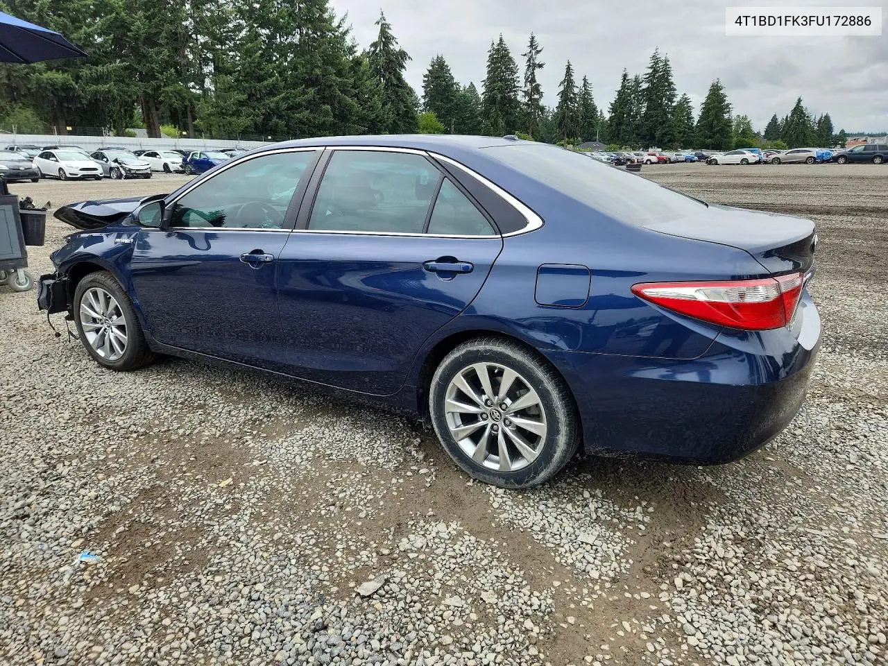 2015 Toyota Camry Hybrid Xle VIN: 4T1BD1FK3FU172886 Lot: 60695536