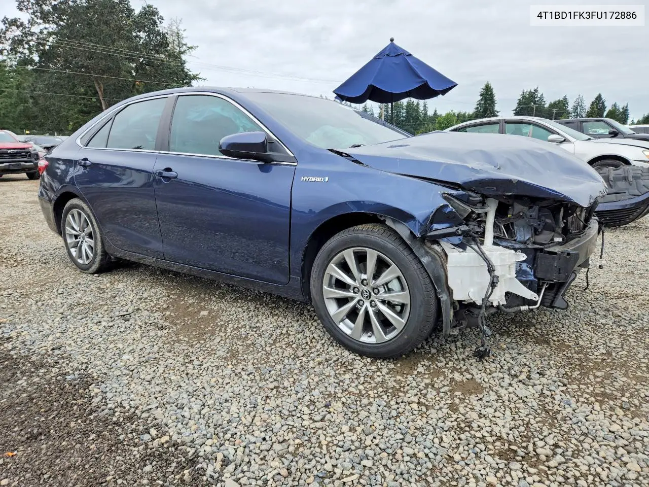 2015 Toyota Camry Hybrid Xle VIN: 4T1BD1FK3FU172886 Lot: 60695536