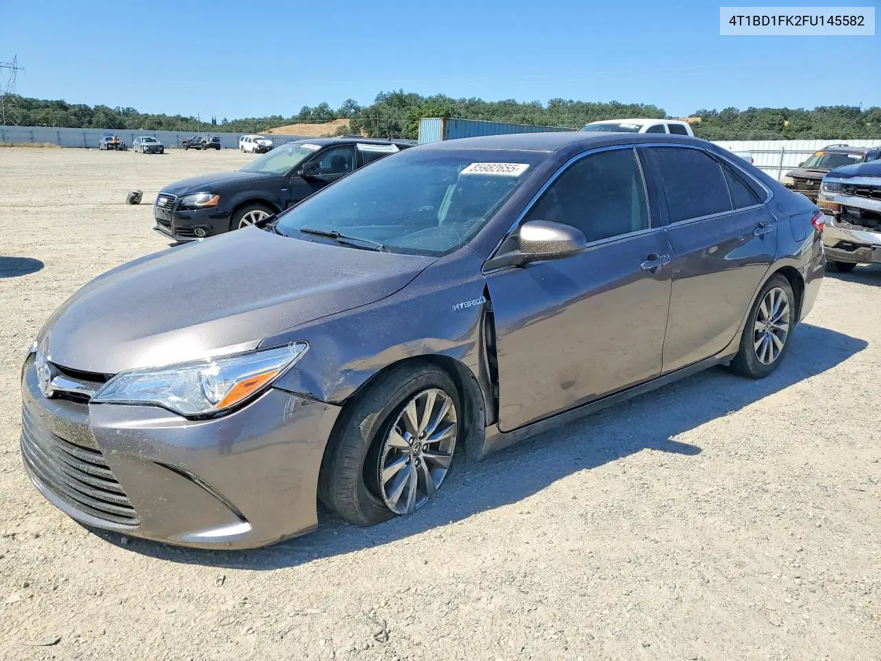 2015 Toyota Camry Hybrid Xle VIN: 4T1BD1FK2FU145582 Lot: 85982655