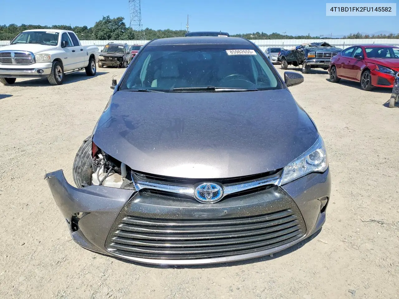 2015 Toyota Camry Hybrid Xle VIN: 4T1BD1FK2FU145582 Lot: 85982655