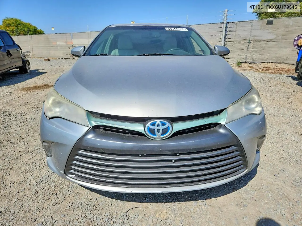 2016 Toyota Camry Hybrid Xle VIN: 4T1BD1FKXGU179545 Lot: 55744636