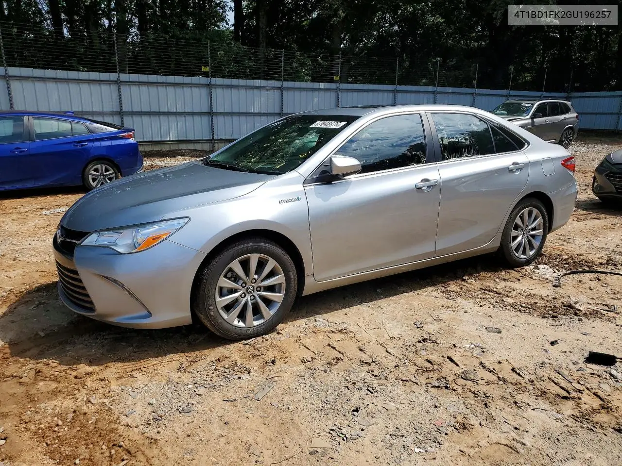 2016 Toyota Camry Hybrid Xle VIN: 4T1BD1FK2GU196257 Lot: 57843476