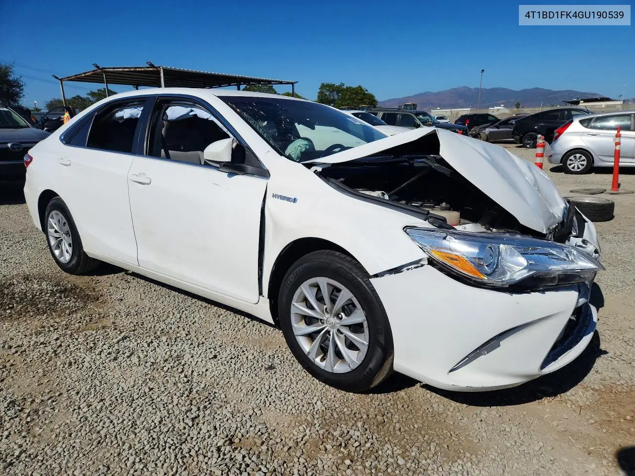2016 Toyota Camry Hybrid Le VIN: 4T1BD1FK4GU190539 Lot: 57915356