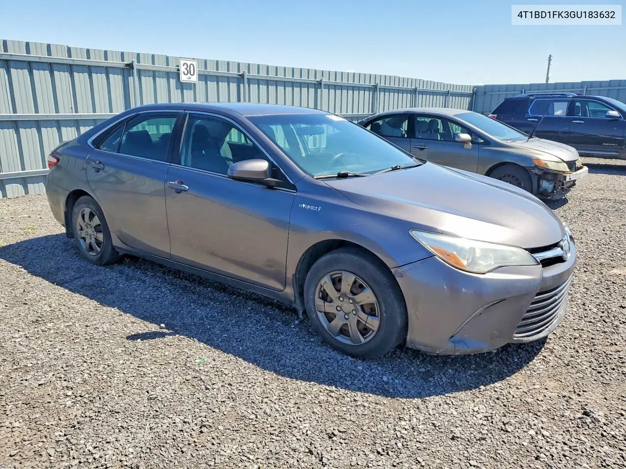 2016 Toyota Camry Hybrid Le VIN: 4T1BD1FK3GU183632 Lot: 61764196