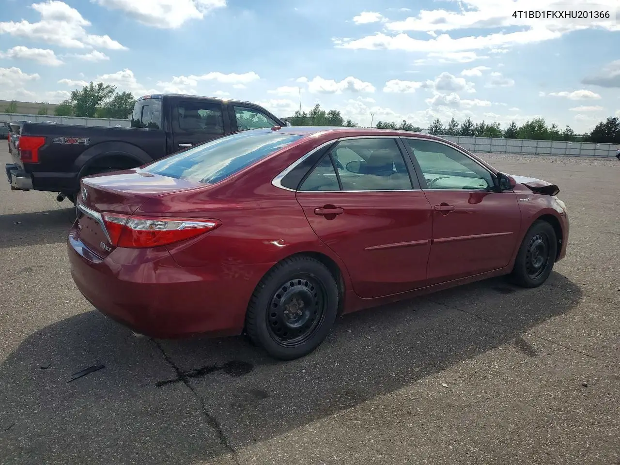 2017 Toyota Camry Hybrid Xle VIN: 4T1BD1FKXHU201366 Lot: 55971636