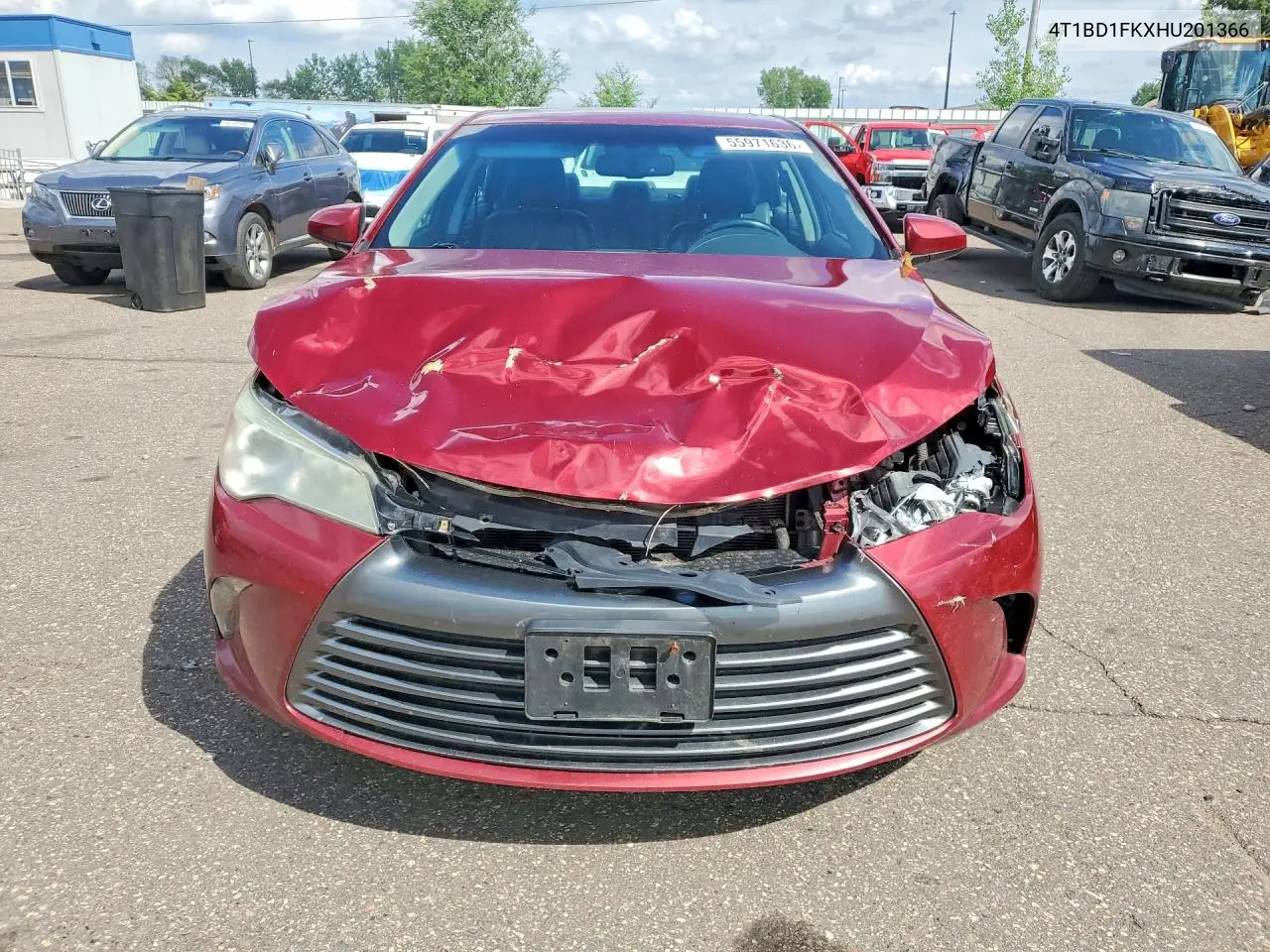 2017 Toyota Camry Hybrid Xle VIN: 4T1BD1FKXHU201366 Lot: 55971636