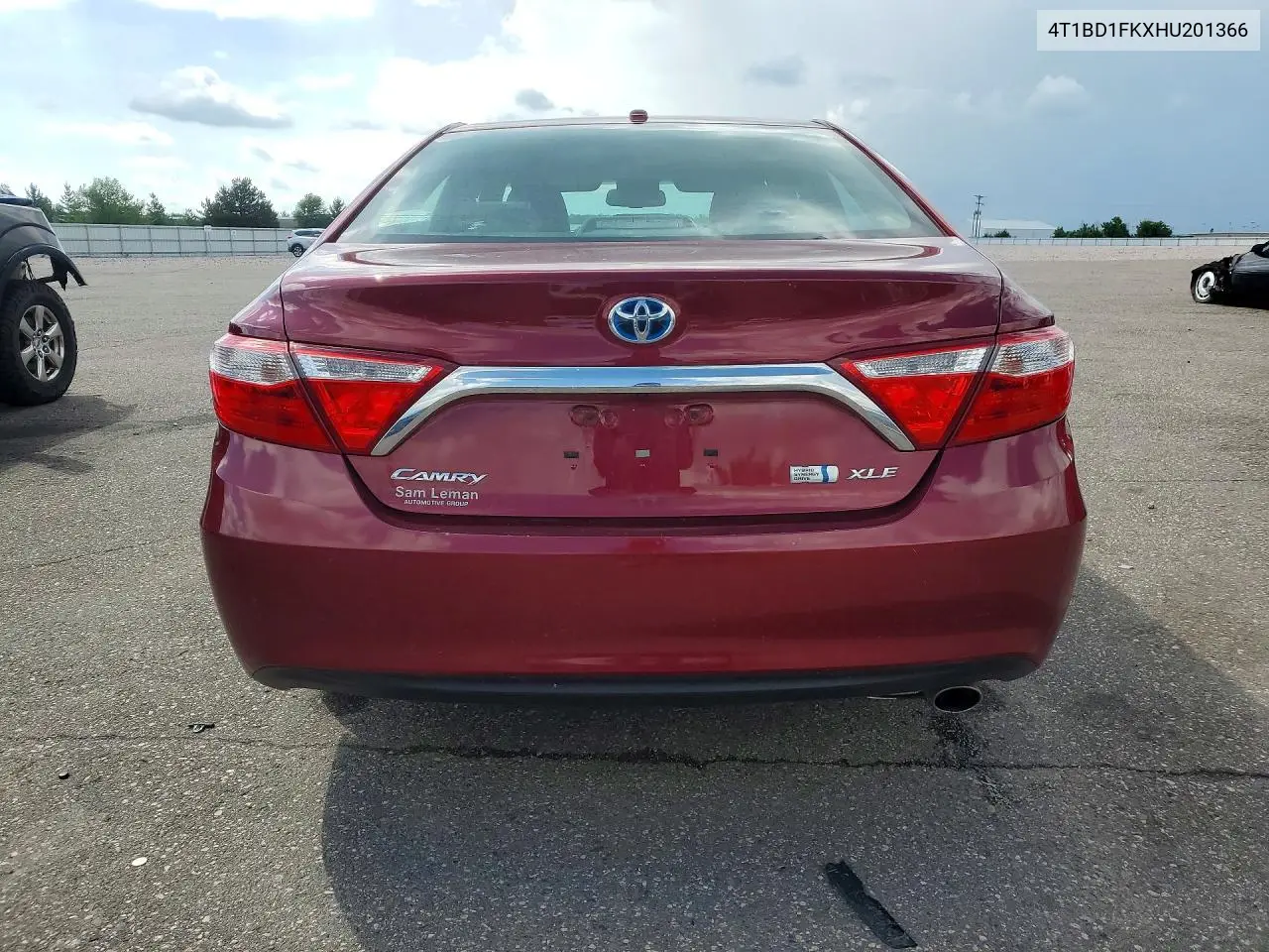 2017 Toyota Camry Hybrid Xle VIN: 4T1BD1FKXHU201366 Lot: 55971636