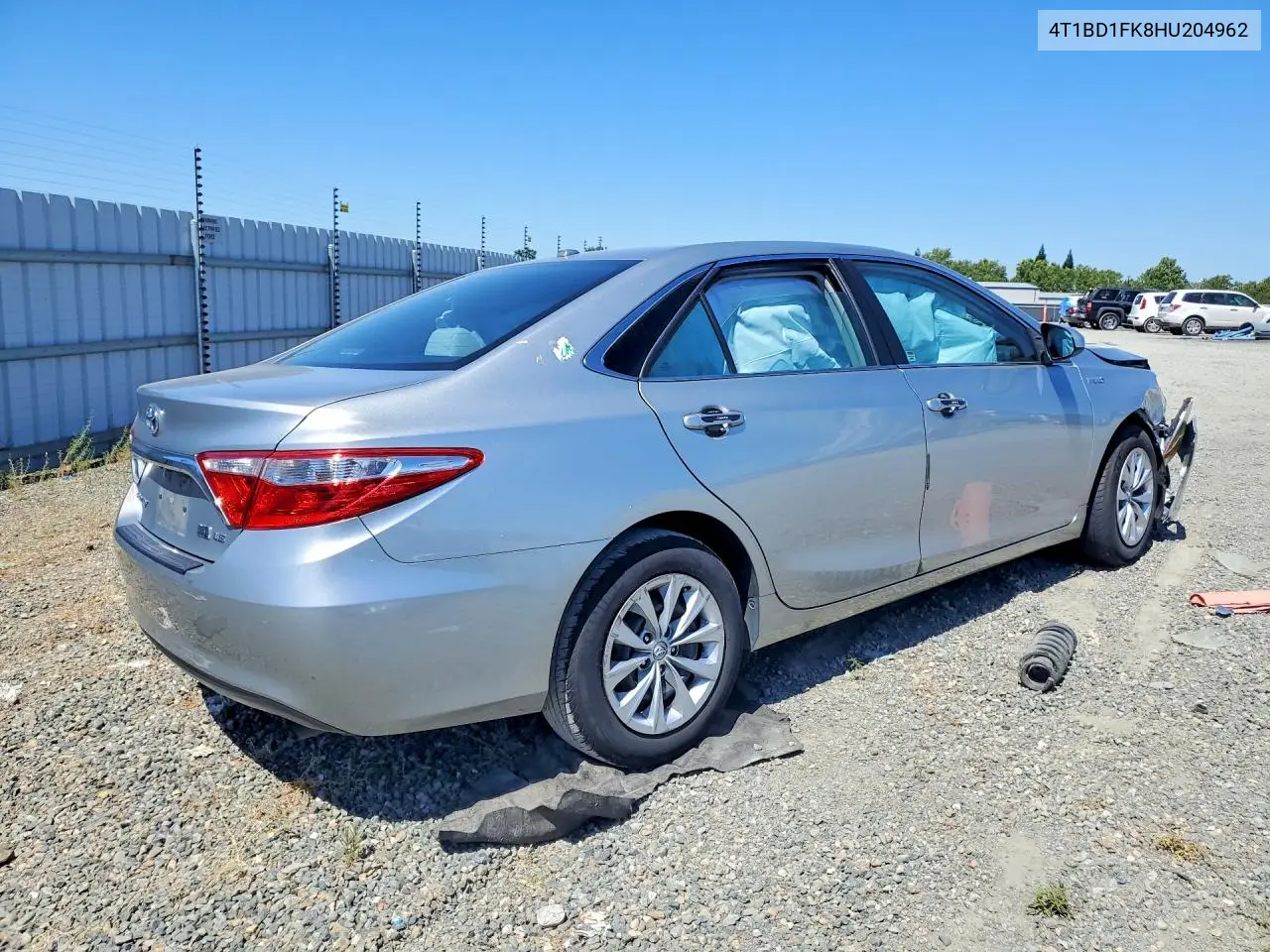2017 Toyota Camry Hybrid Le VIN: 4T1BD1FK8HU204962 Lot: 58767506