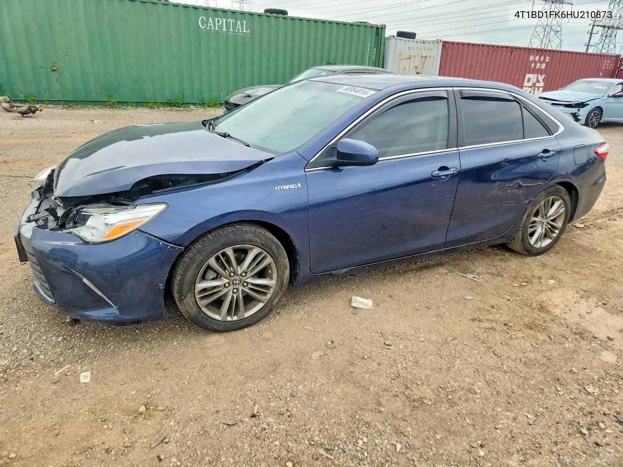 2017 Toyota Camry Hybrid Xle VIN: 4T1BD1FK6HU210873 Lot: 58954016