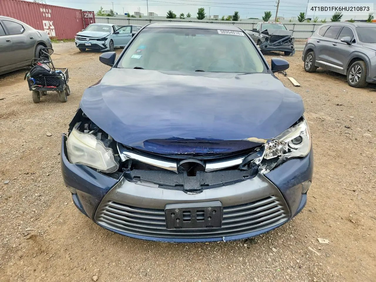 2017 Toyota Camry Hybrid Xle VIN: 4T1BD1FK6HU210873 Lot: 58954016