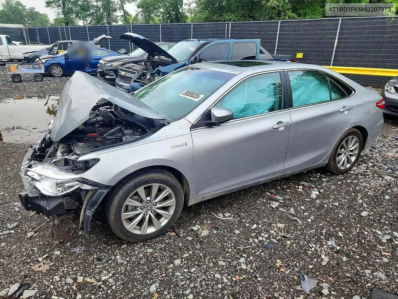 2017 Toyota Camry Hybrid Xle VIN: 4T1BD1FK6HU207973 Lot: 59809326