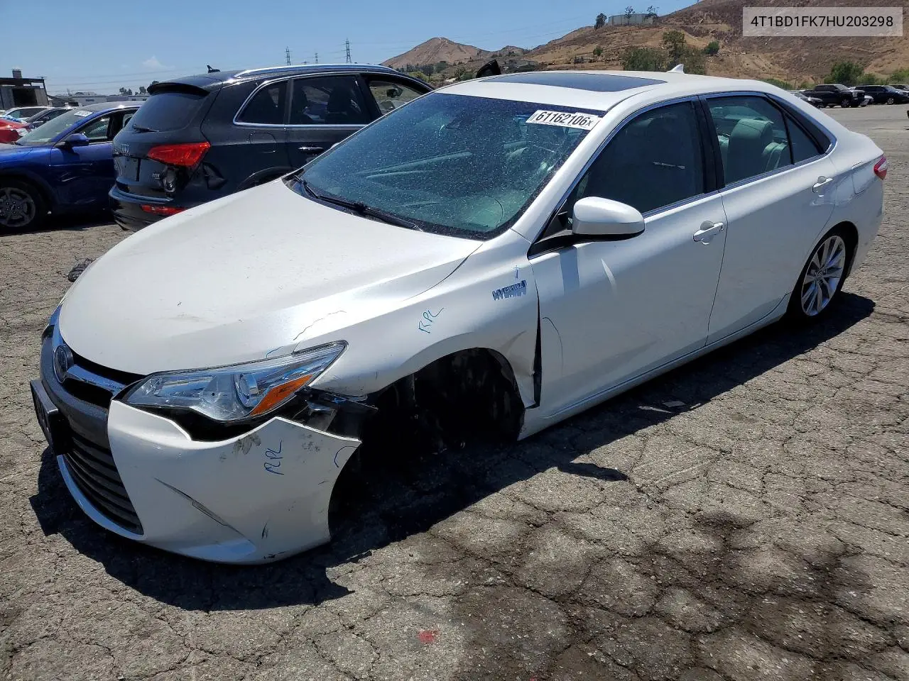 2017 Toyota Camry Hybrid Xle VIN: 4T1BD1FK7HU203298 Lot: 61162106