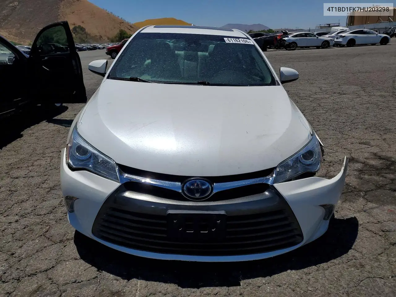 2017 Toyota Camry Hybrid Xle VIN: 4T1BD1FK7HU203298 Lot: 61162106