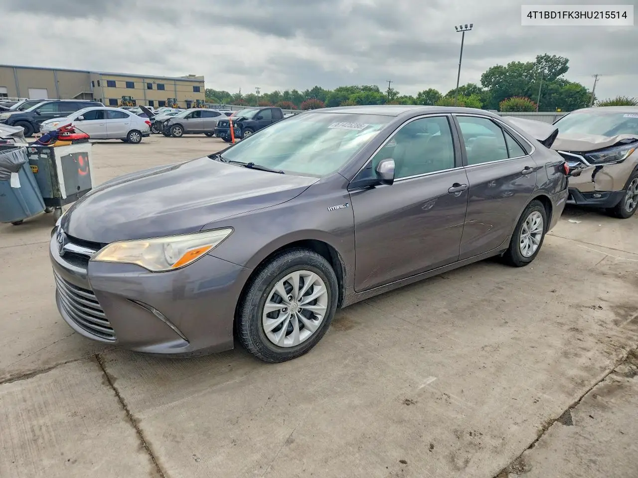 2017 Toyota Camry Hybrid Le VIN: 4T1BD1FK3HU215514 Lot: 61425286