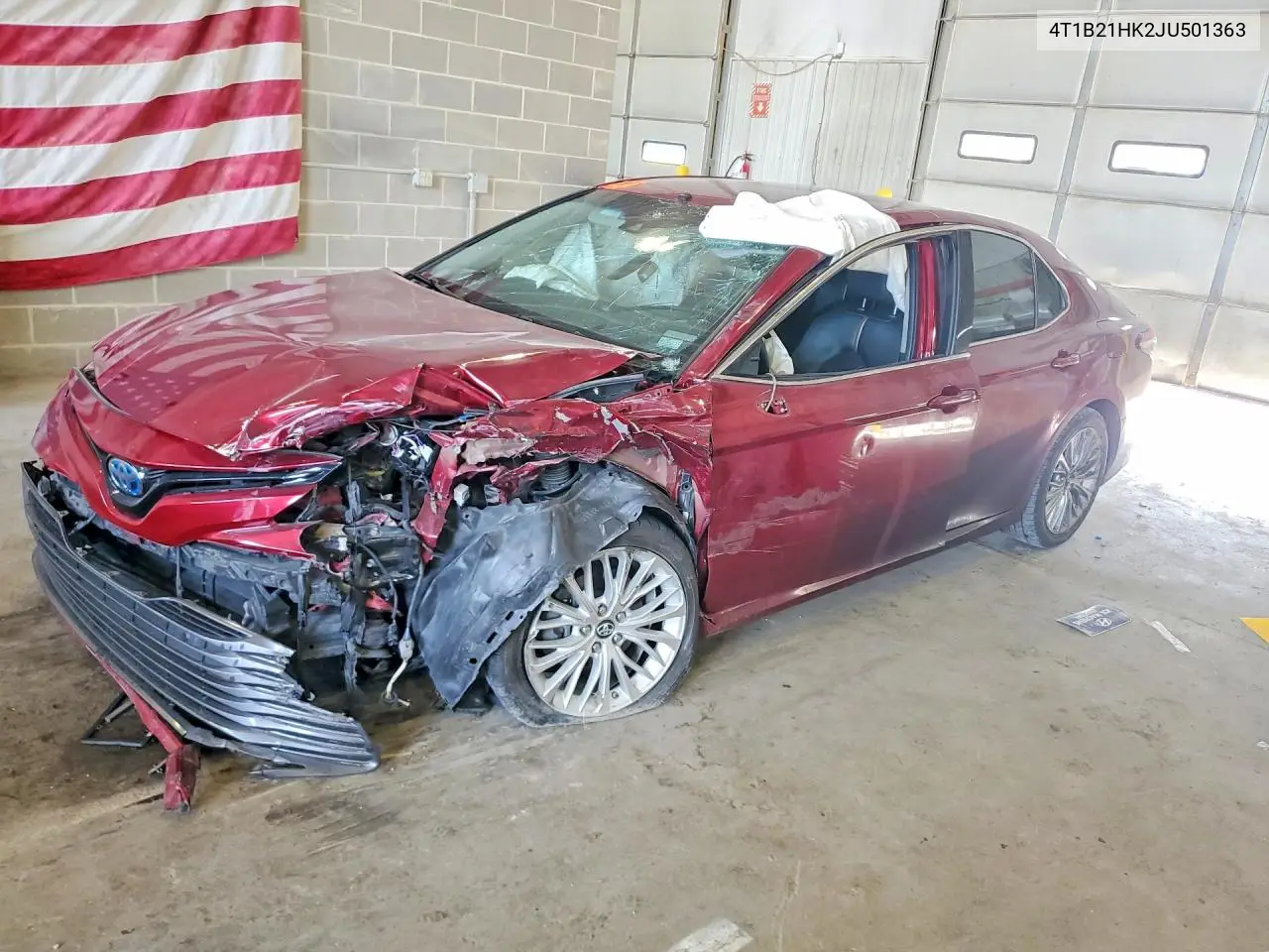 2018 Toyota Camry Hybrid Xle VIN: 4T1B21HK2JU501363 Lot: 58385226