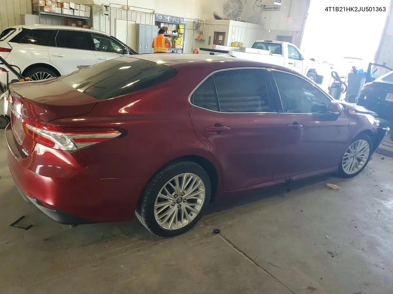 2018 Toyota Camry Hybrid Xle VIN: 4T1B21HK2JU501363 Lot: 58385226