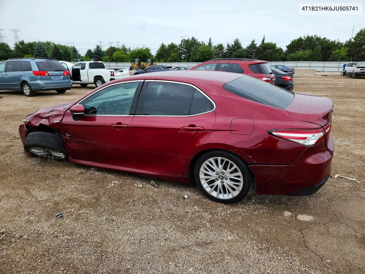 2018 Toyota Camry Hybrid Xle VIN: 4T1B21HK6JU505741 Lot: 58574226