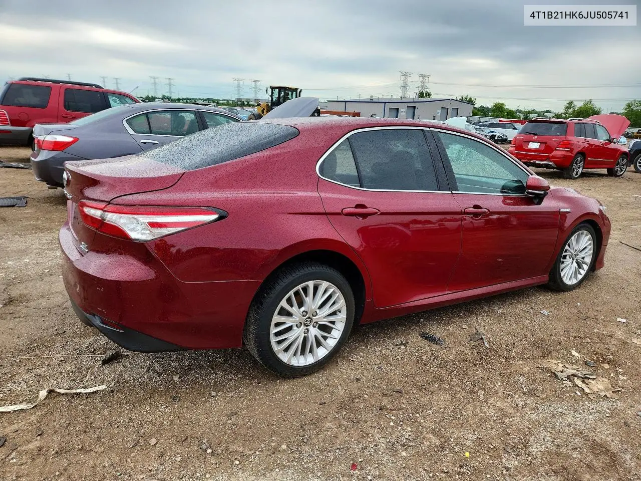 2018 Toyota Camry Hybrid Xle VIN: 4T1B21HK6JU505741 Lot: 58574226