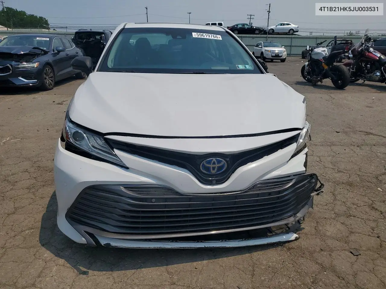 2018 Toyota Camry Hybrid Xle VIN: 4T1B21HK5JU003531 Lot: 59619766