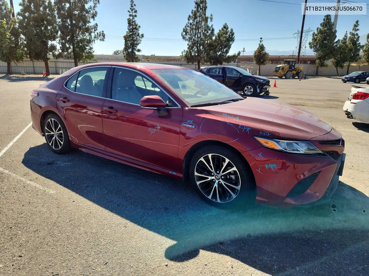 2018 Toyota Camry Hybrid Se VIN: 4T1B21HK3JU506670 Lot: 60060286
