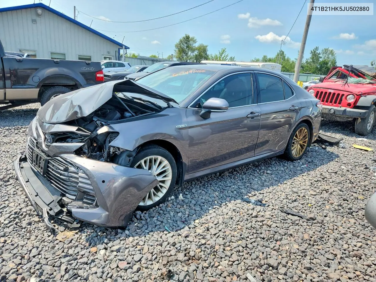 2018 Toyota Camry Hybrid Xle VIN: 4T1B21HK5JU502880 Lot: 60491456