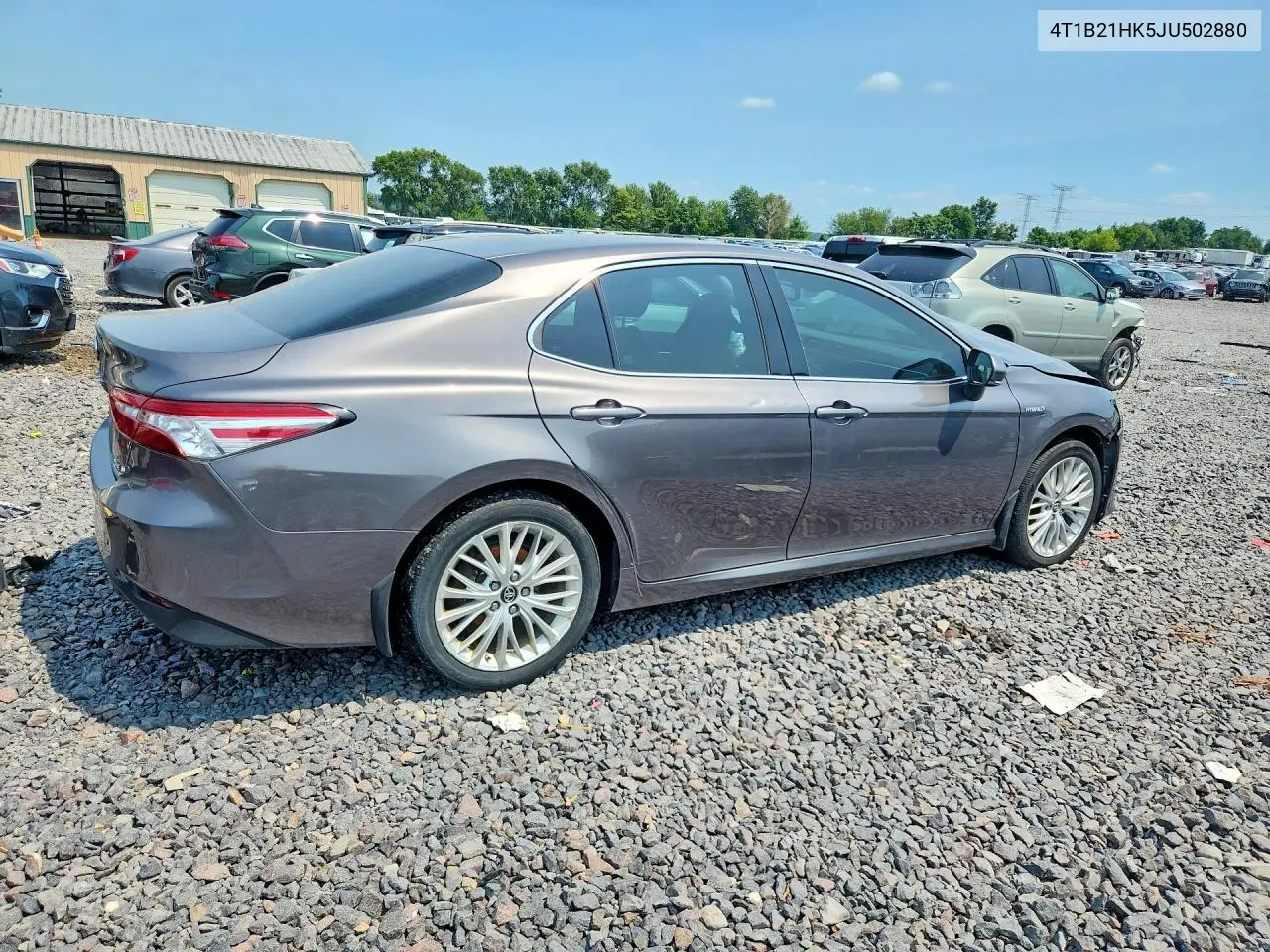 2018 Toyota Camry Hybrid Xle VIN: 4T1B21HK5JU502880 Lot: 60491456