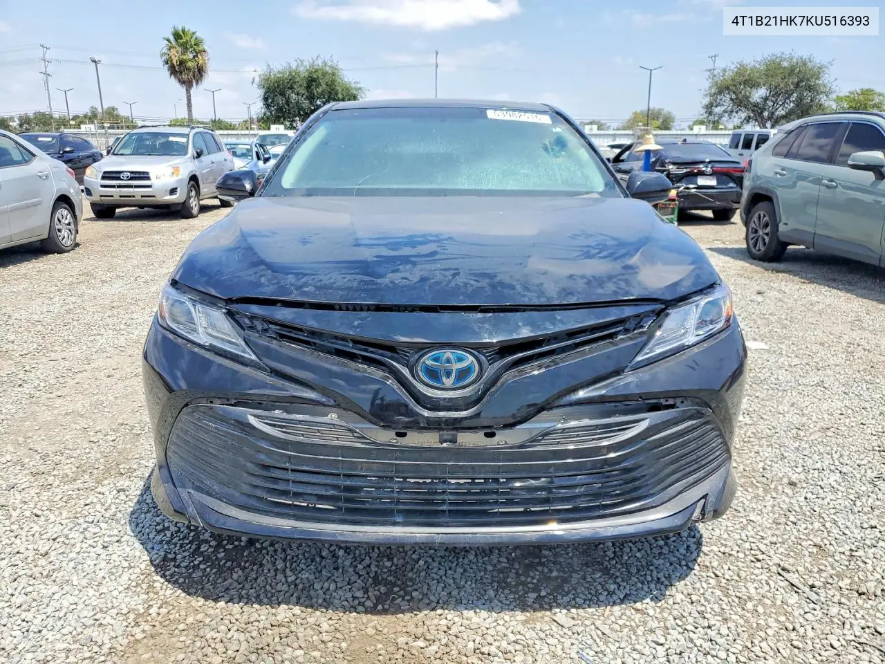 2019 Toyota Camry Hybrid Xle VIN: 4T1B21HK7KU516393 Lot: 53982516