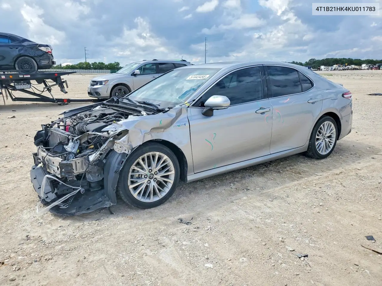 2019 Toyota Camry Hybrid Xle VIN: 4T1B21HK4KU011783 Lot: 57443456