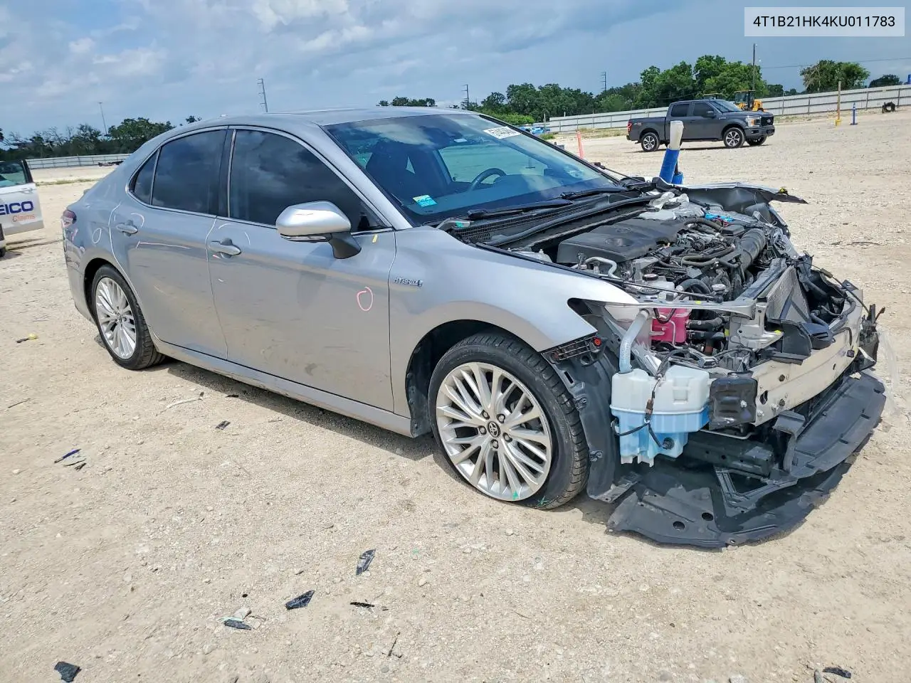 2019 Toyota Camry Hybrid Xle VIN: 4T1B21HK4KU011783 Lot: 57443456