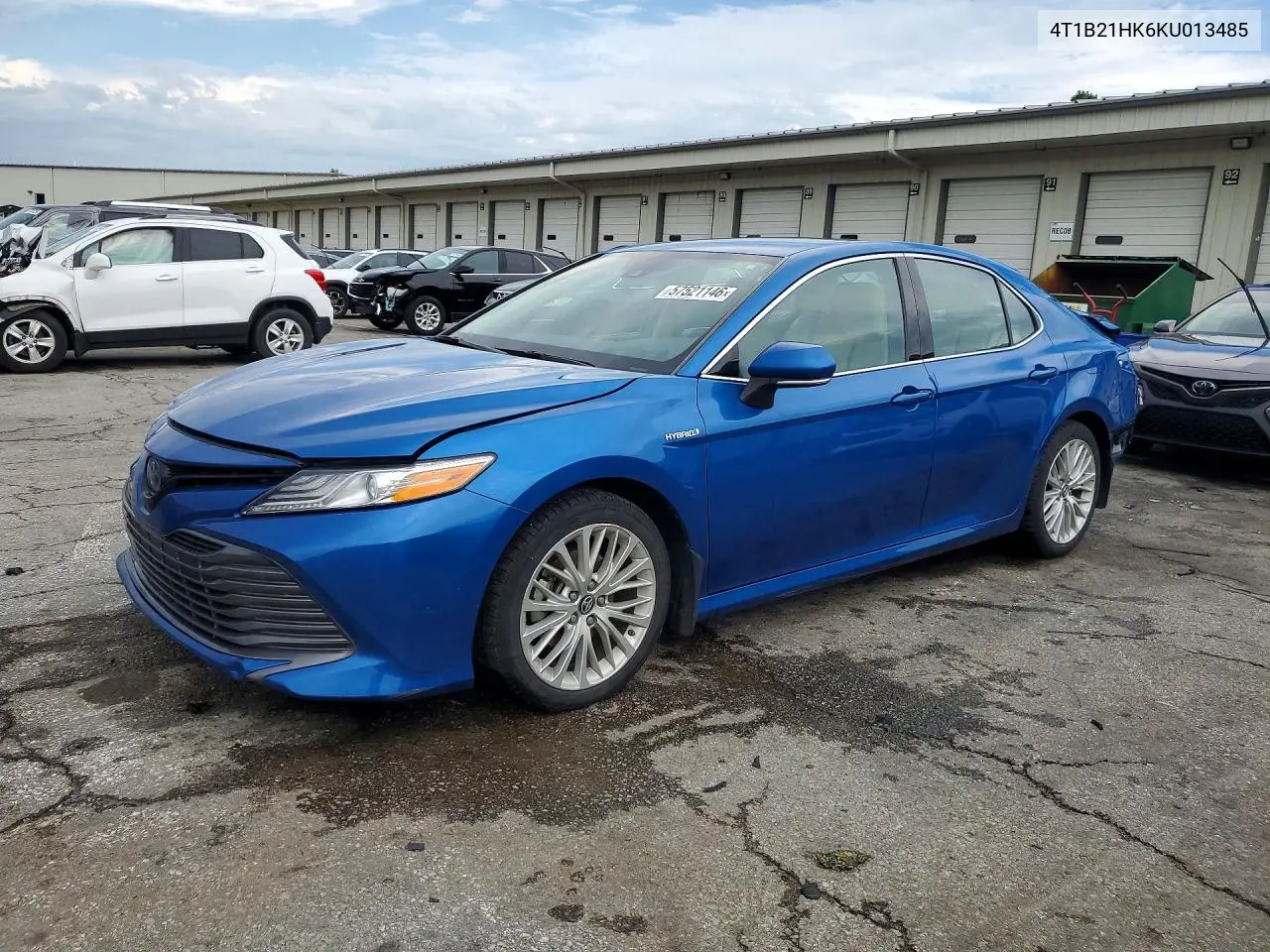 2019 Toyota Camry Hybrid Xle VIN: 4T1B21HK6KU013485 Lot: 57521146