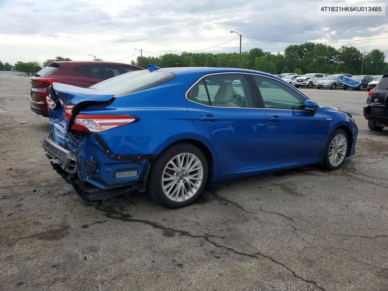 2019 Toyota Camry Hybrid Xle VIN: 4T1B21HK6KU013485 Lot: 57521146