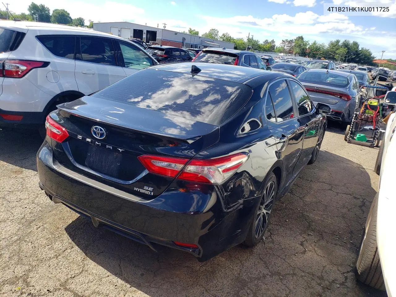 2019 Toyota Camry Hybrid Se VIN: 4T1B21HK1KU011725 Lot: 58187626