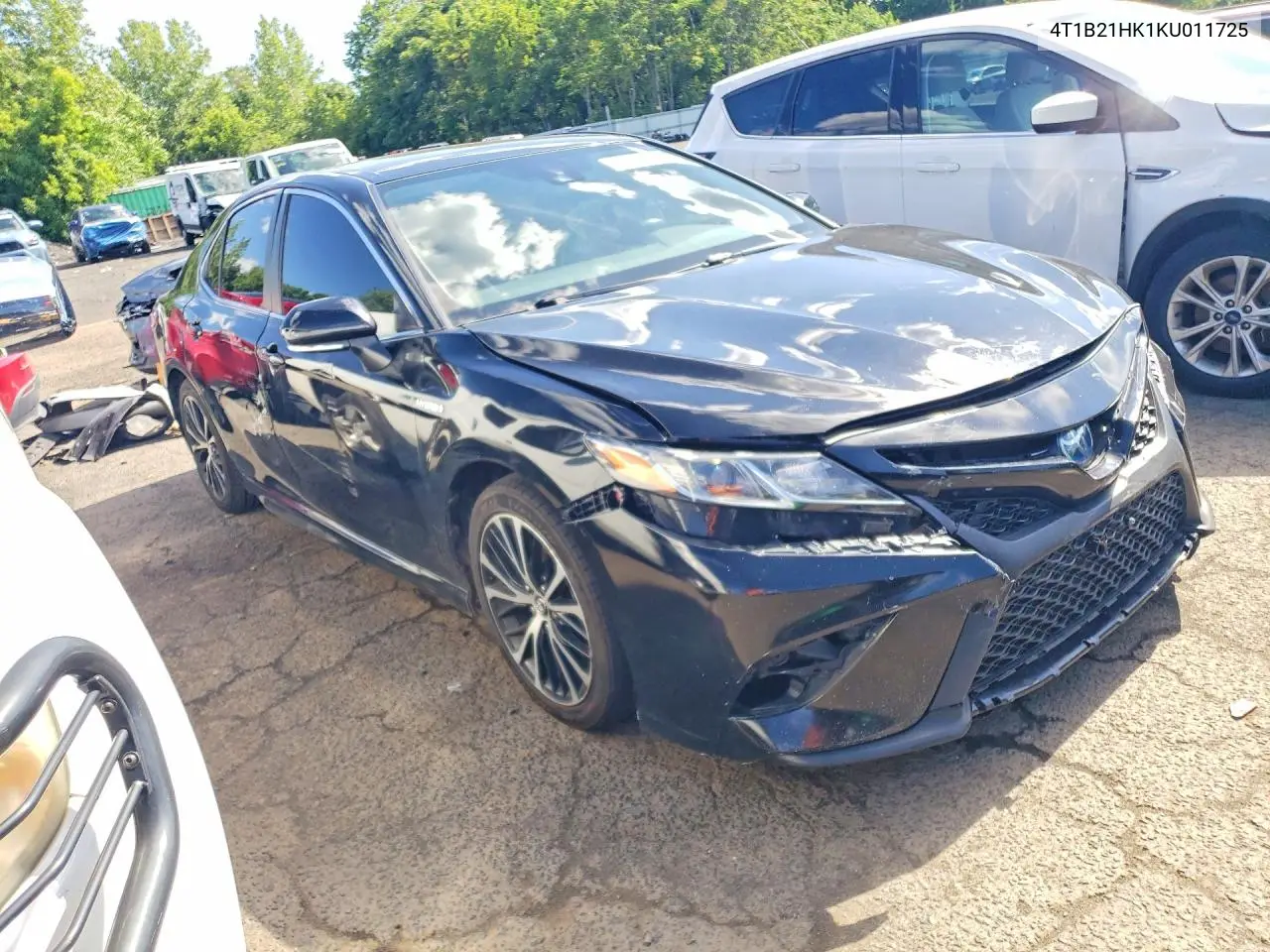 2019 Toyota Camry Hybrid Se VIN: 4T1B21HK1KU011725 Lot: 58187626