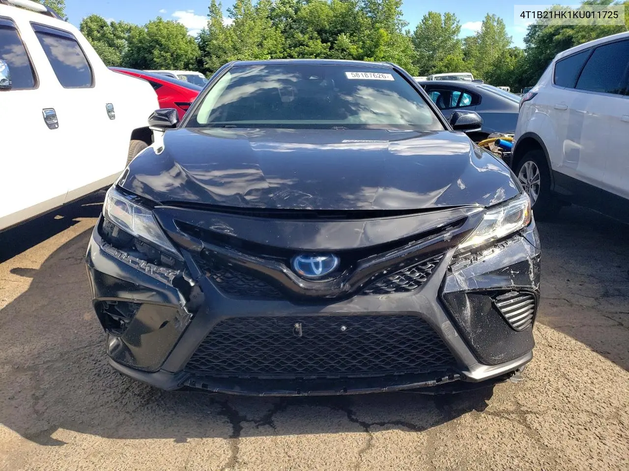 2019 Toyota Camry Hybrid Se VIN: 4T1B21HK1KU011725 Lot: 58187626