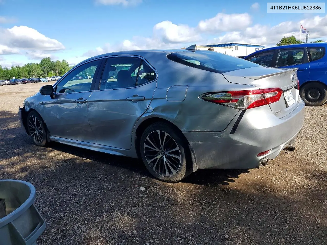 2020 Toyota Camry Hybrid Se VIN: 4T1B21HK5LU522386 Lot: 55996686