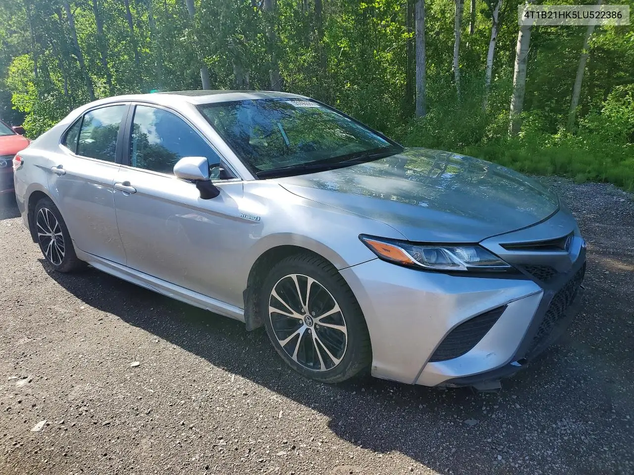 2020 Toyota Camry Hybrid Se VIN: 4T1B21HK5LU522386 Lot: 55996686