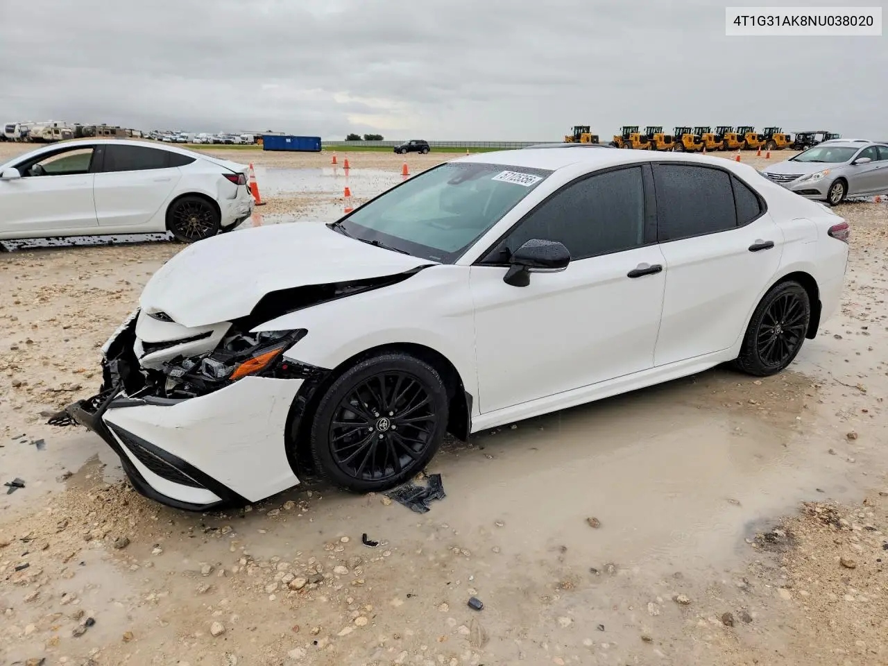 2022 Toyota Camry Hybrid Se Nightshade VIN: 4T1G31AK8NU038020 Lot: 57125356