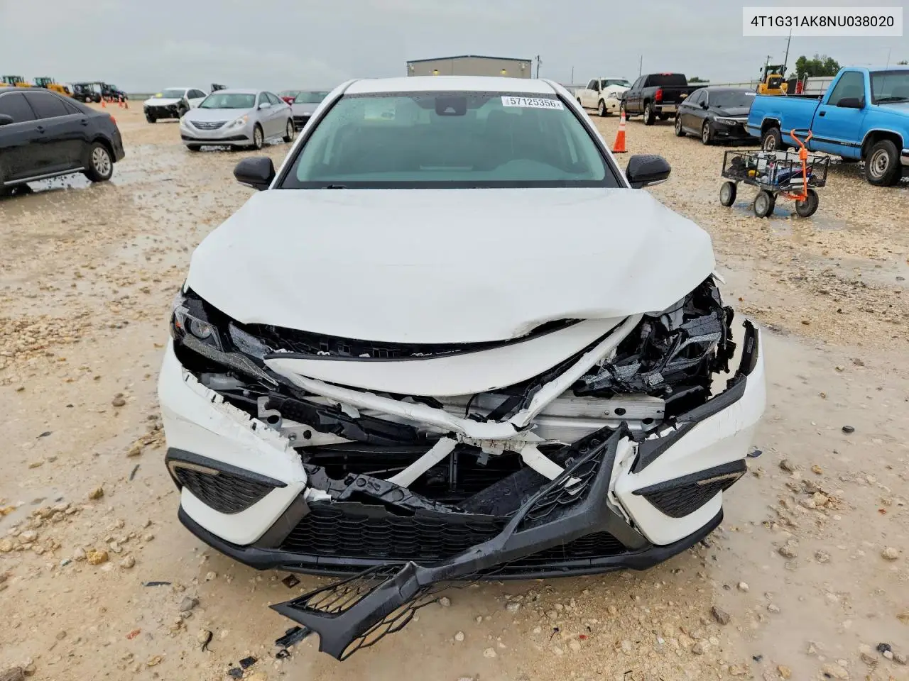 2022 Toyota Camry Hybrid Se Nightshade VIN: 4T1G31AK8NU038020 Lot: 57125356