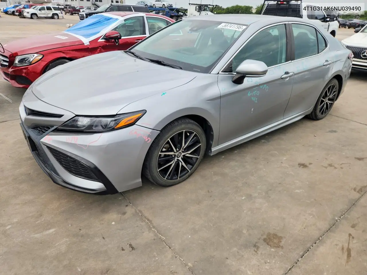 2022 Toyota Camry Hybrid Se VIN: 4T1G31AK6NU039490 Lot: 58741796