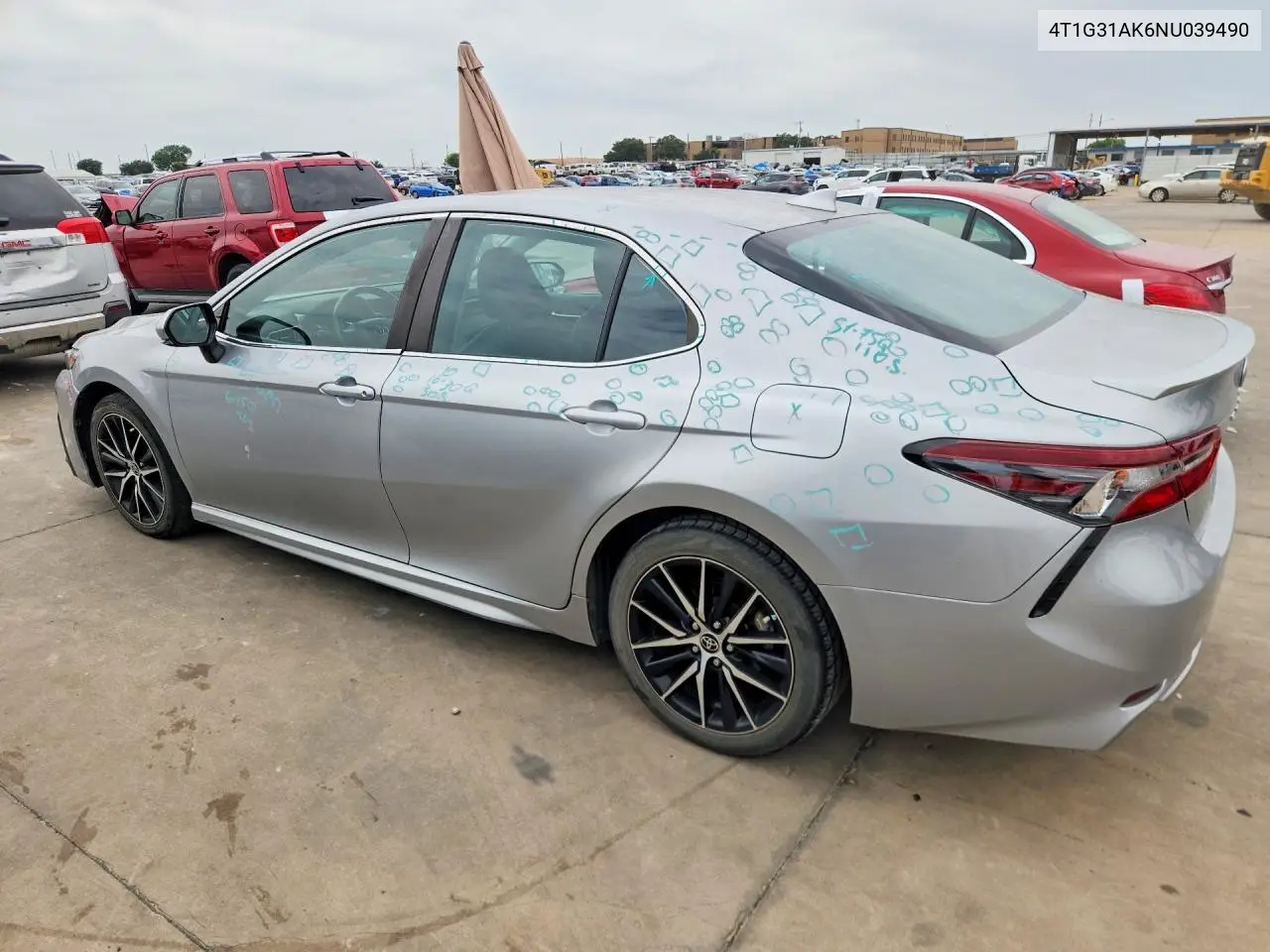 2022 Toyota Camry Hybrid Se VIN: 4T1G31AK6NU039490 Lot: 58741796
