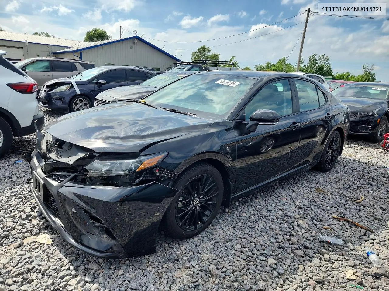 2022 Toyota Camry Hybrid Se Nightshade VIN: 4T1T31AK4NU045321 Lot: 59556796