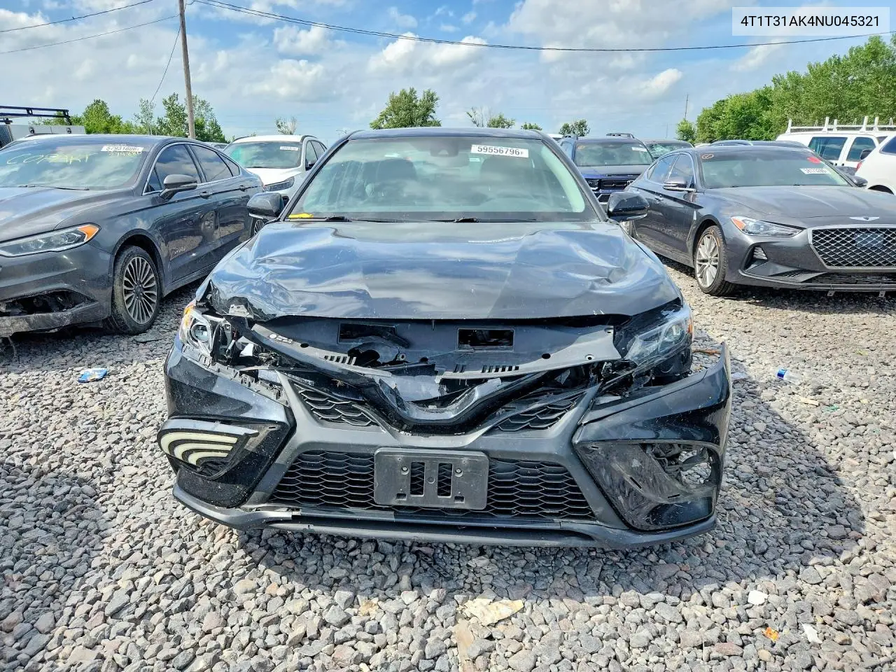 2022 Toyota Camry Hybrid Se Nightshade VIN: 4T1T31AK4NU045321 Lot: 59556796