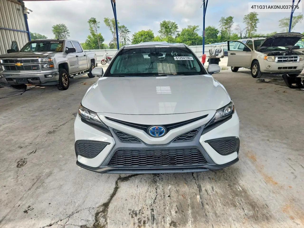 2022 Toyota Camry Hybrid Se VIN: 4T1G31AK0NU037976 Lot: 61204196