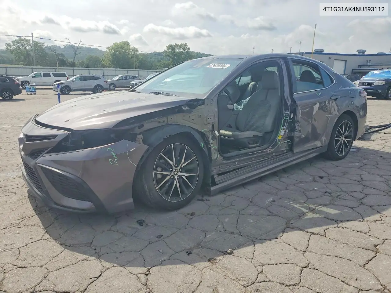 2022 Toyota Camry Hybrid Se VIN: 4T1G31AK4NU593112 Lot: 61670386